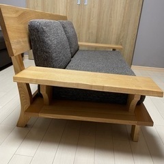 値下げしました！ローソファー フロアソファー ソファー おしゃれ 和モダン モダン 北欧 ソファ 2人掛け ロータイプ 木製 木枠 タモ材 