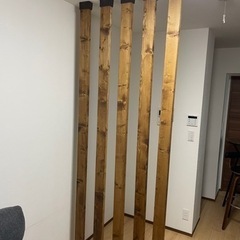 2×4材　ディアウォール　DIY 柱　木材柱　ウッドフェンス　5...