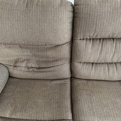 ニトリ　リクライニングソファー　3人掛け