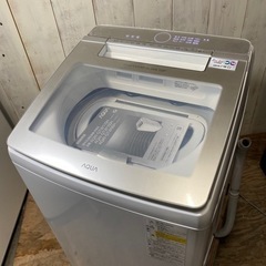 9/9 終 AQUA 電気洗濯乾燥機 AQW-GTW100H 2020年製 10.0kg 清掃