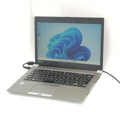 保証付 高速SSD Wi-Fi有 13.3型 薄型 ノートパソコン 東芝 R63/D 中古美品 第6世代 Core i5 8GB 無線LAN Webカメラ Windows11 Office 保証付 高速SSD Wi-Fi有 13.3型 薄型 ノートパソコン 東芝 R63/D 中古