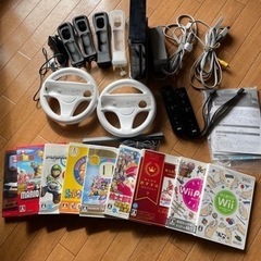 Wii 本体、ソフトセットです。