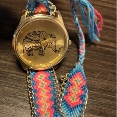 腕時計　アジアン　象　ブレスレット　ミサンガ　タイ