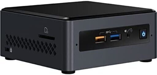 Intel NUC 7CJYH Mini PC + メモリ8GB + HDD1TB + OS Debian Linux 最新版 (Bullseye) 日本語版＋電源ケーブル