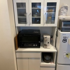 【引渡者確定済】【9/25までに処分】ニトリ　キッチンボード/食器棚　レジューム　美品