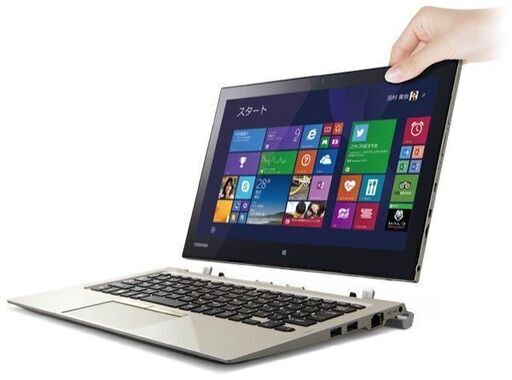 東芝　2IN1 　タブレットPC 高速SSD240G搭載　メモリ4G　タッチパネル　持ち運び　USBTypeC　高画質フルHD