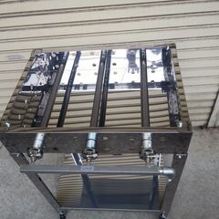 試食デモ販売に 専用台付 鉄板焼 模擬店 デモキッチンカー 道の駅 移動販売 祭り