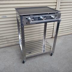 試食デモ販売に 専用台付 鉄板焼 模擬店 デモキッチンカー 道の駅 移動販売 祭り