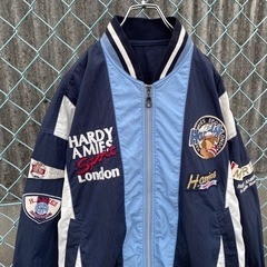 入手困難 90s HARDY AMIES ハーディエイミス  刺繍 スタジャン
