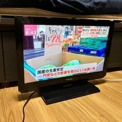 TOSHIBA テレビ 22インチ 動作品 お譲りします。