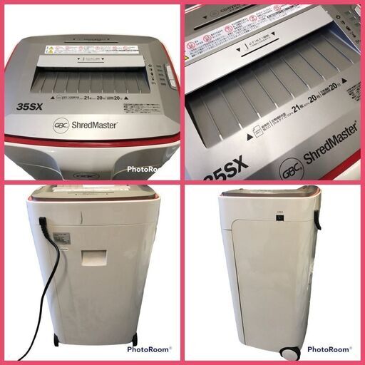★ GSH35SX 電動シュレッダー シュレッダー マイクロカット A4サイズ CDカット対応 業務用 事務所