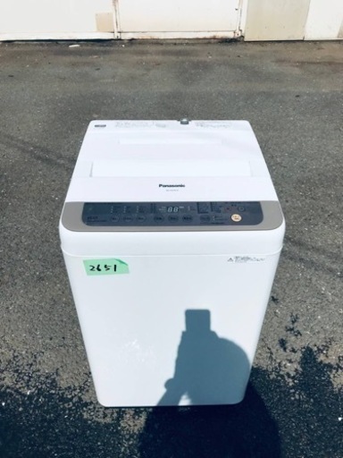 ✨2017年製✨2651番 パナソニック✨電気洗濯機✨NA-F60PB10‼️