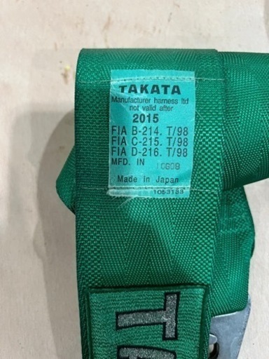 4点式 シートベルト フルハーネス タカタ TAKATA サーキット ドリフト ジムカーナ