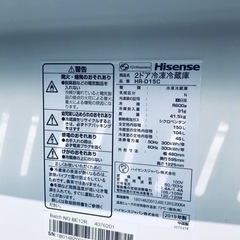 ✨2019年製✨2666番 Hisense✨2ドア冷凍冷蔵庫✨HR-D15C‼️