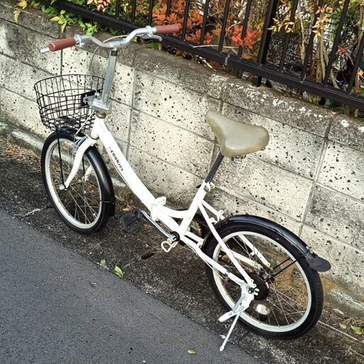 ☆シンプルでカワイイ折りたたみ！配達可！☆ 20インチ 折りたたみ