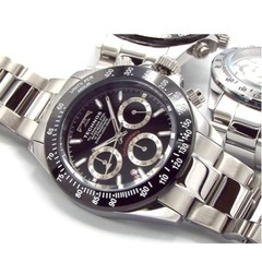 TECHNOS テクノス 限定品 幸運のスワロフスキークロノグラフ メンズ腕時計