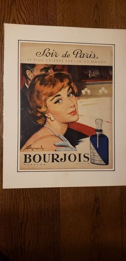ヴィンテージポスター Bourjois Brenot ブルジョワ