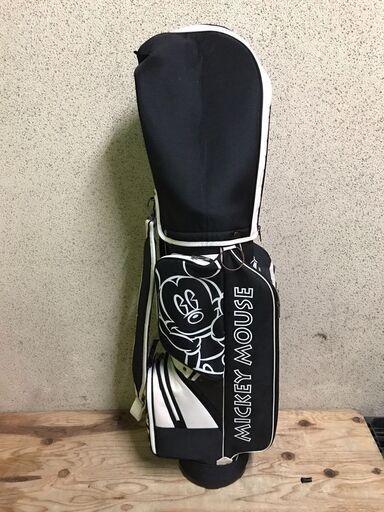 ディズニーースポーツ キャディバッグ ゴルフバッグ ミッキー 黒 白 Disney Sports リユース店 ユーコン 鴻池新田のゴルフ の中古あげます 譲ります ジモティーで不用品の処分