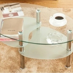 【ネット決済】購入者決定　ローテーブル センターテーブル 強化ガラス