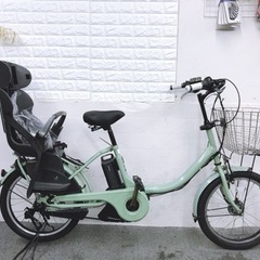 ブリヂストンビッケ2  子供乗せ電動自転車　シート付きのお買い得