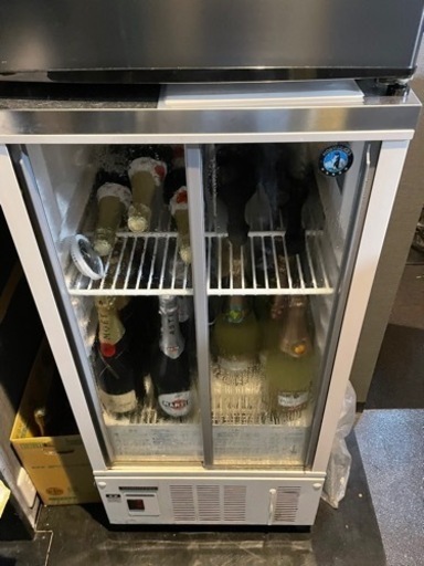 超美品 配達可 ショーケース 飲食店 ホシザキ  SSB-48CTL2 小型 冷蔵 冷蔵庫 業務用 ガラスケース シャンパンクーラー ワインクーラー ボトルクーラー