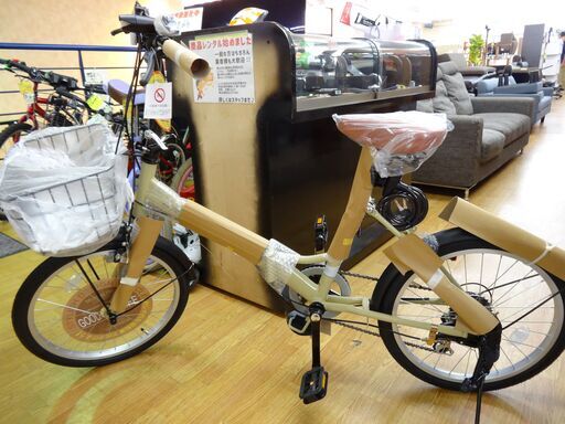 未使用！！ 20インチ 折り畳み自転車 6段変速 マイパラス M209OSⅢ カフェ シティサイクル 折りたたみ 自転車 西岡店