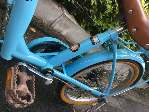 （東京・引き取り）早割あり！a.n.design worksの水色幼児用自転車18インチ