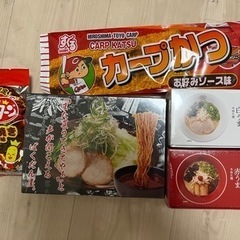 広島県の即席麺とお菓子