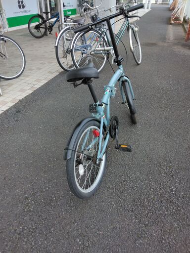 折り畳み自転車 20インチ 青 SJ531
