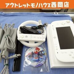 WiiU 32GB ホワイト 動作品 WUP-101 本体 ゲー...