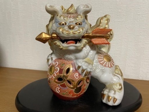 九谷焼　獅子　骨董　シーサー