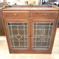 三越家具 ブルージュ ステンドグラス カントリーハウス サイドボード