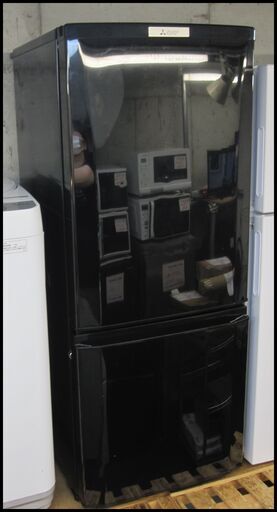 キャッシュレス決済可！22000円 三菱 146L 2ドア冷蔵庫 ブラック 2019年製