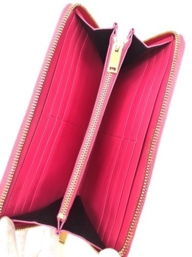 サンローランパリ ラウンジファスナー長財布 340841 ピンク 未使用
