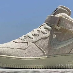 STUSSY×NIKE AirForce1 Mid Fossil Stone メンズ25cm