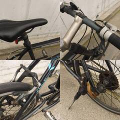 袋帯 京都 西陣 組織 ブラウン 縞 全通柄 カジュアル 上質 中古 kp729-コーダブルームのミニベロ クロスバイク レイル20 中古自転車 444