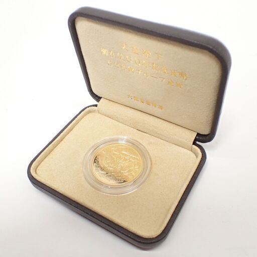 F374 昭和62年銘 プルーフ金貨 天皇陛下御在位記念 10万円プルーフ金貨