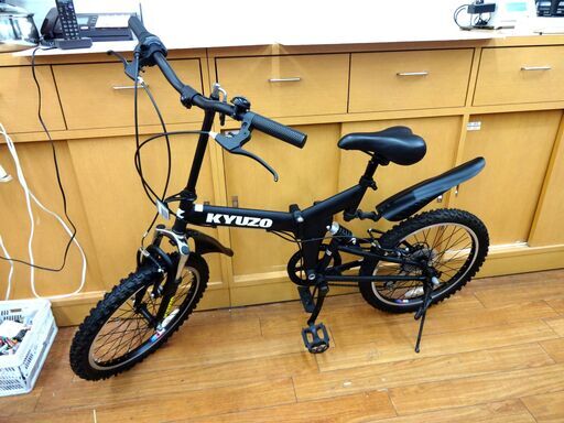 KYUZO 20インチ 折りたたみ自転車 6段変速 ZOOM製 フロントサス リアサス 【モノ市場東浦店】 130