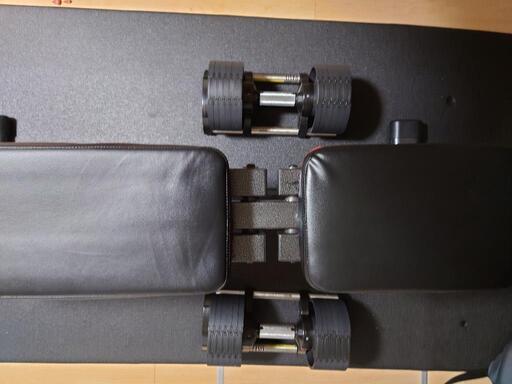 【中古】【最終値下げ】可変式ダンベルとベンチ台のセットです！条件によっては値段交渉可