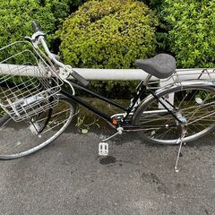 自転車　No.379　シティサイクル　ママチャリ　ブラック　ブリ...