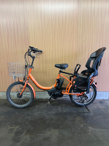 格安掲載‼️ 子供乗せ 電動自転車 YAMAHA バビー  オレンジ 20インチ 充電器 8.7Ahバッテリー容量最大❗️