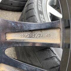 極美品■マツダ 純正 アルミ / クローム 19×7 1/2J +45◆5H-114.3 / CX-5 8 ATENZA 等 アテンザ スポーク 7.5 ホイール