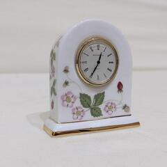 【美品】WEDGWOOD　ワイルドストロベリー　置き時計