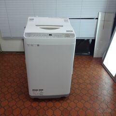 ID 124530 洗濯機 シャープ 5.5K キズ有 2018年製 ES-TX5BN