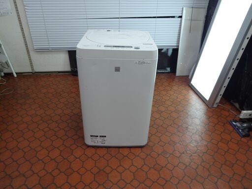 ID  020308　洗濯機　シャープ　4.5K　キズ有　２０１８年製　ES-G4E5