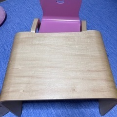 きこりの椅子とテーブルセット