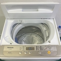 パナソニック 縦型 全自動洗濯機 6キロ 2018年製＊