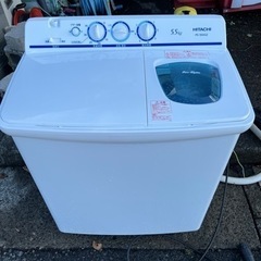 日立　2層式洗濯機　PS-55AS2-w 2020年製