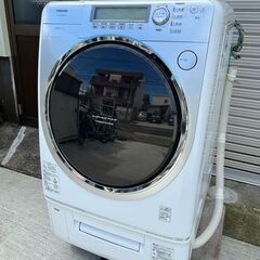 【ネット決済・配送可】TOSHIBA　ドラム式洗濯乾燥機　TW-...
