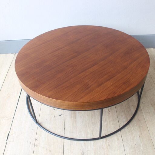 【神奈川pay可】T343) ★良品★ IDEE イデー DIVANCO LOW TABLE WALNUT W66cm ディヴァンコ ローテーブル ウォルナット